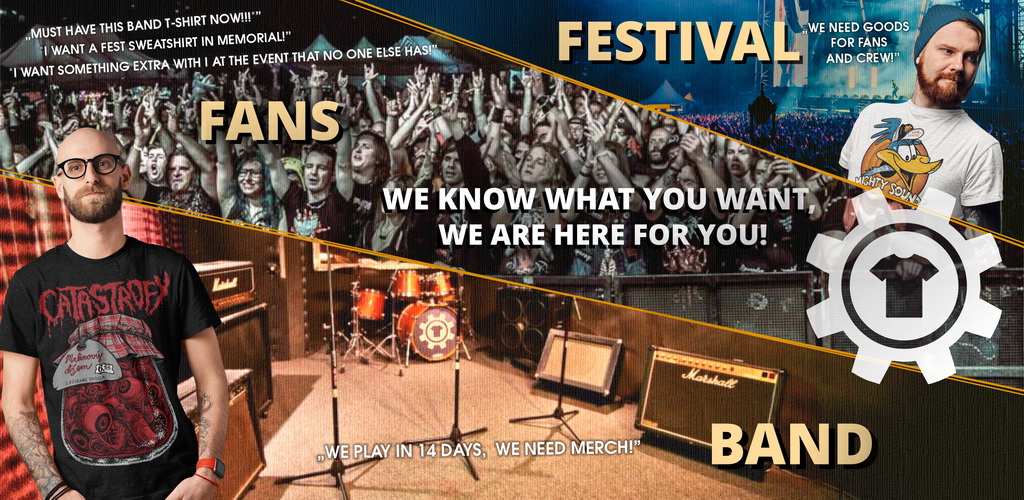 Merch for bands and festivals